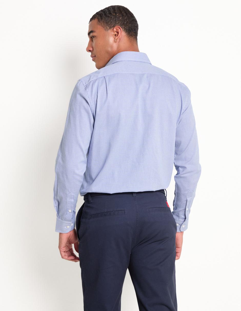 Camisa de vestir de algodón manga larga para hombre 2