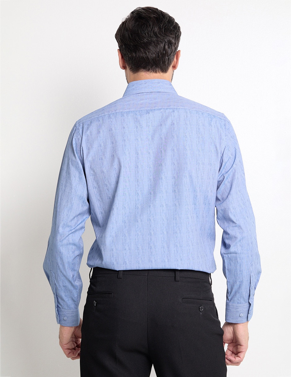 Camisa de vestir de algodón manga larga para hombre 5
