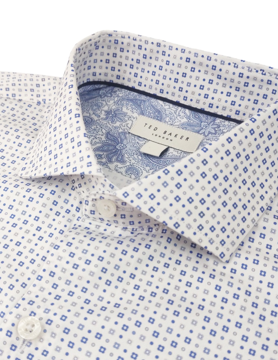 Camisa de vestir de algodón manga larga para hombre 2