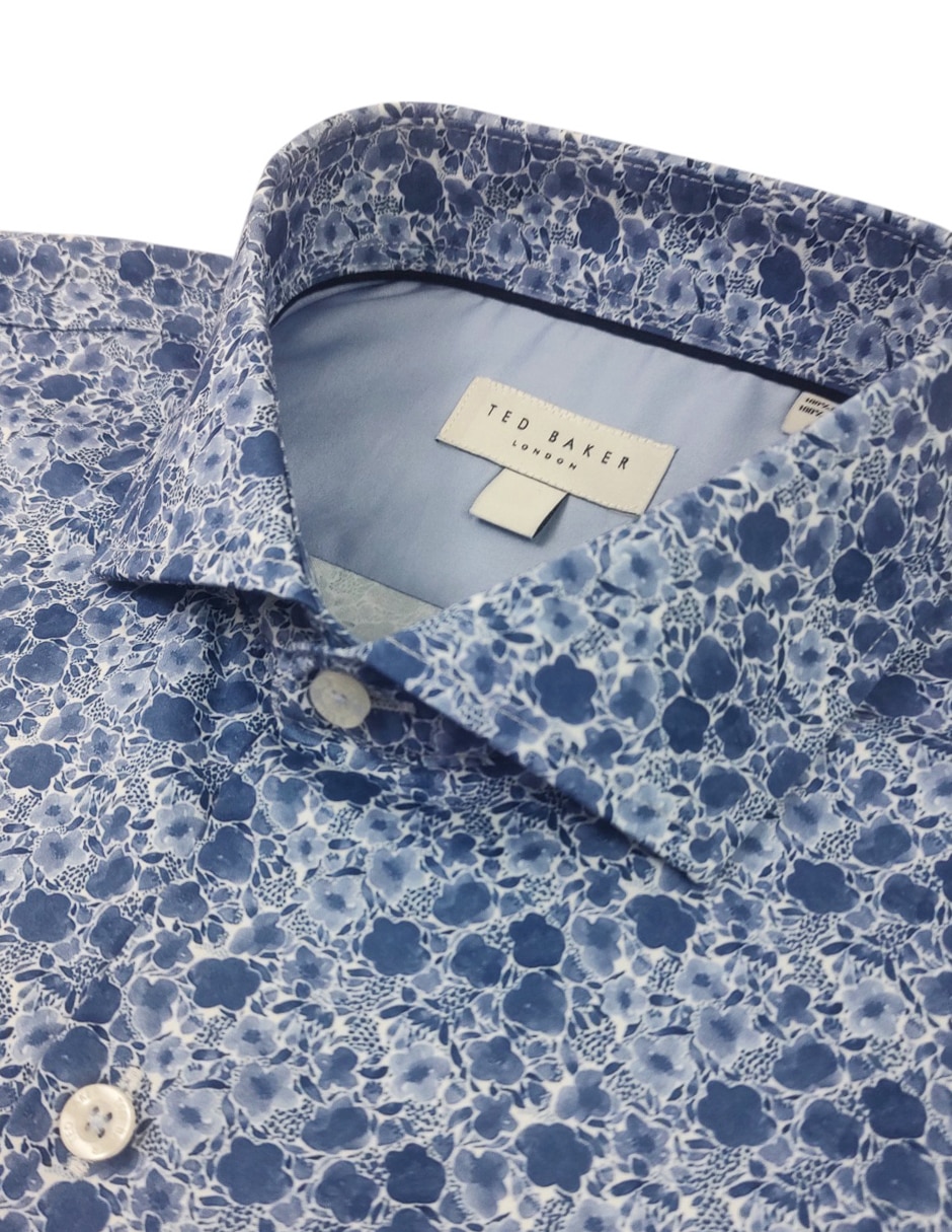 Camisa de vestir de algodón manga larga para hombre 2