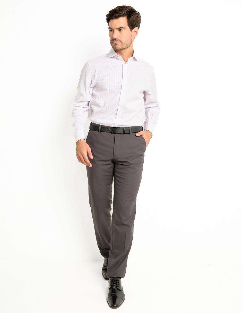 Camisa de vestir de algodón manga larga para hombre 6