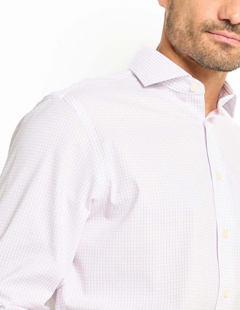Camisa de vestir de algodón manga larga para hombre 7