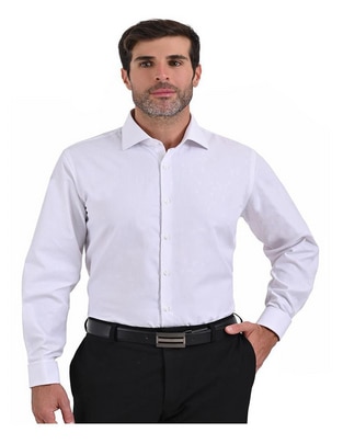Camisa formal manga larga para hombre