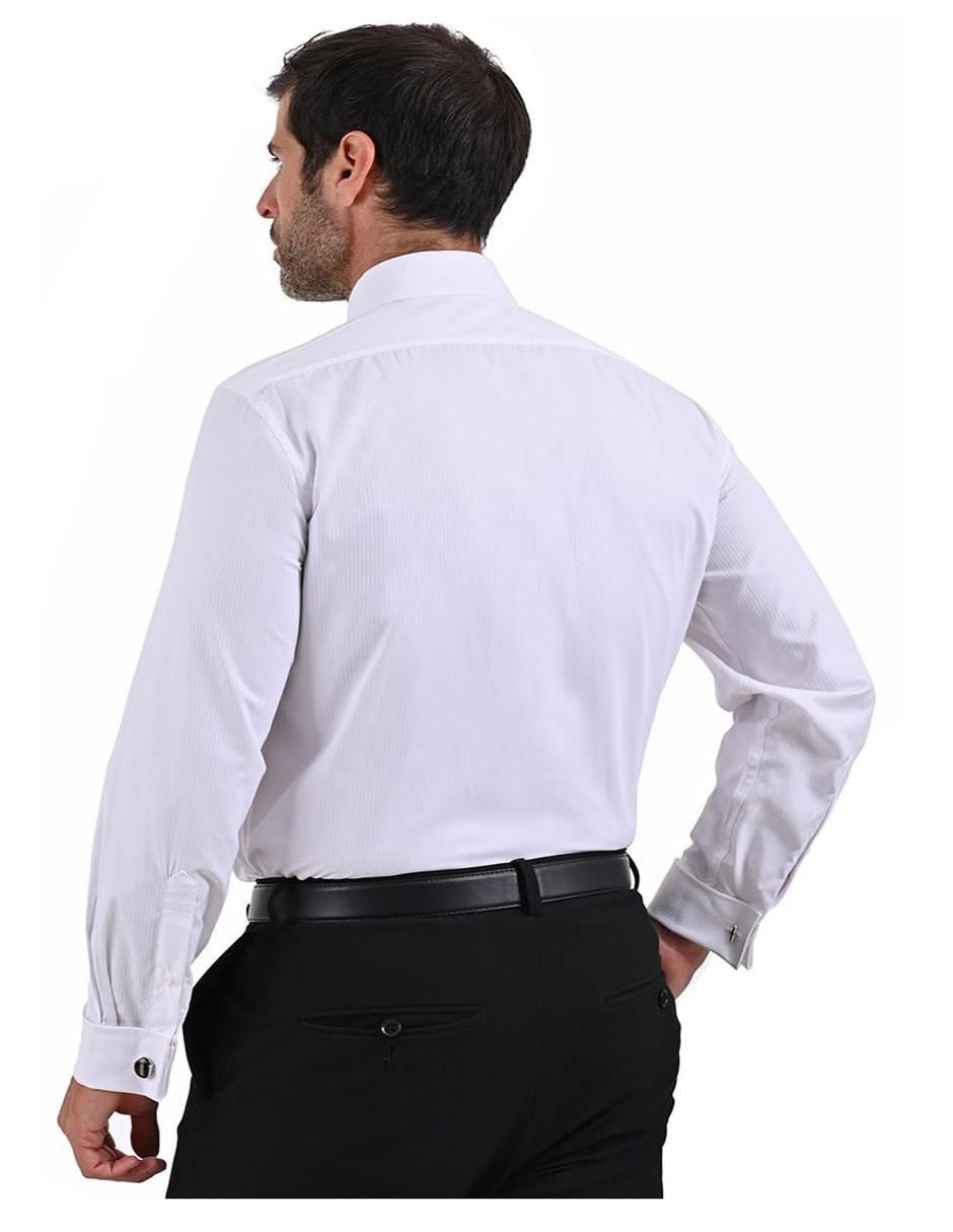 Camisa formal manga larga para hombre