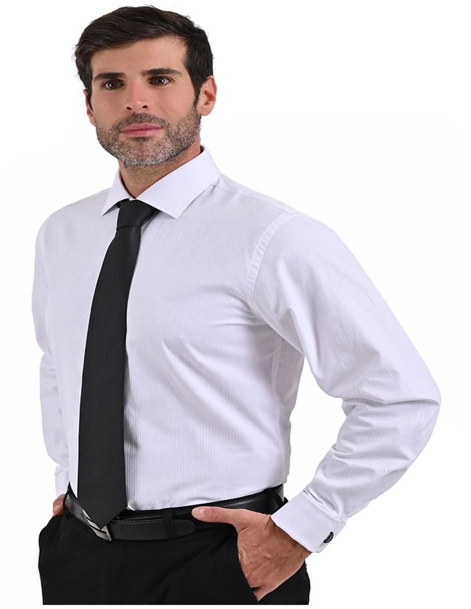 Camisa formal manga larga para hombre