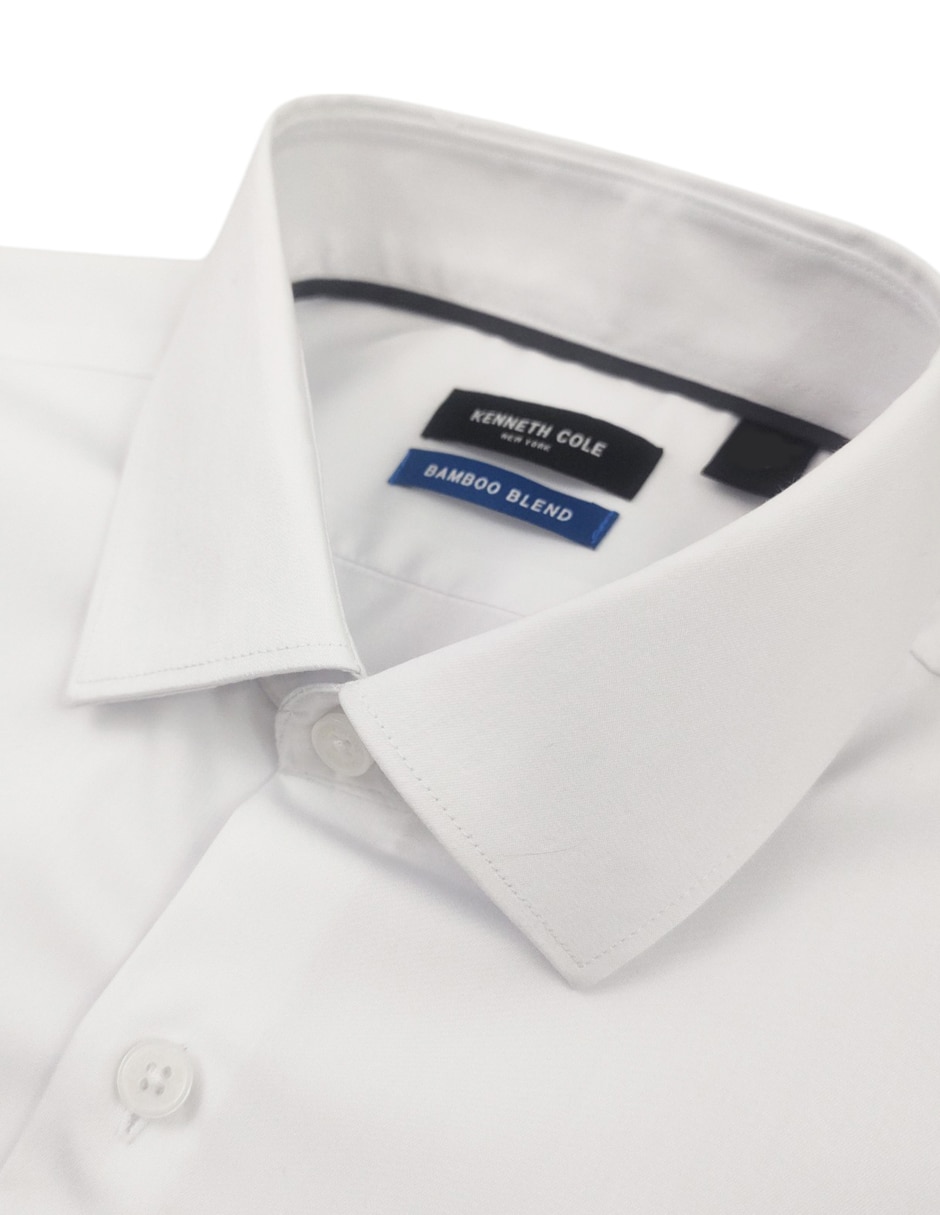 Camisa de vestir Kenneth Cole de bambú manga larga para hombre