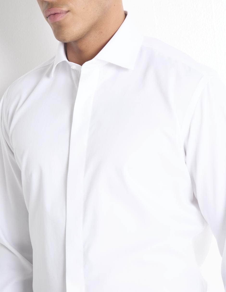 Camisa de algodón manga larga para hombre