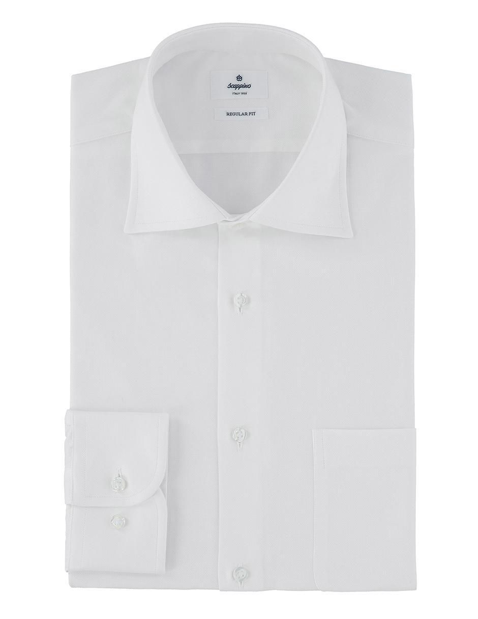 Camisa formal de algodón manga larga para hombre