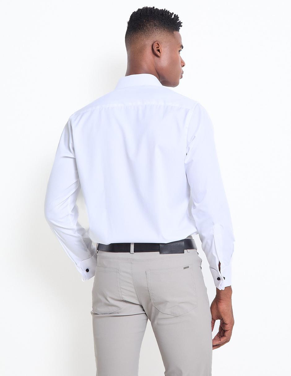 Camisa de vestir Perry Ellis manga larga para hombre