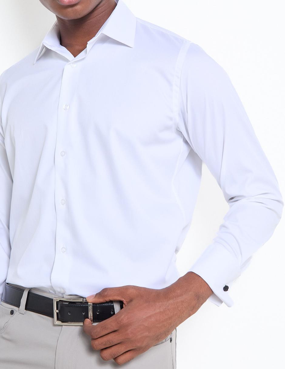 Camisa de vestir Perry Ellis manga larga para hombre