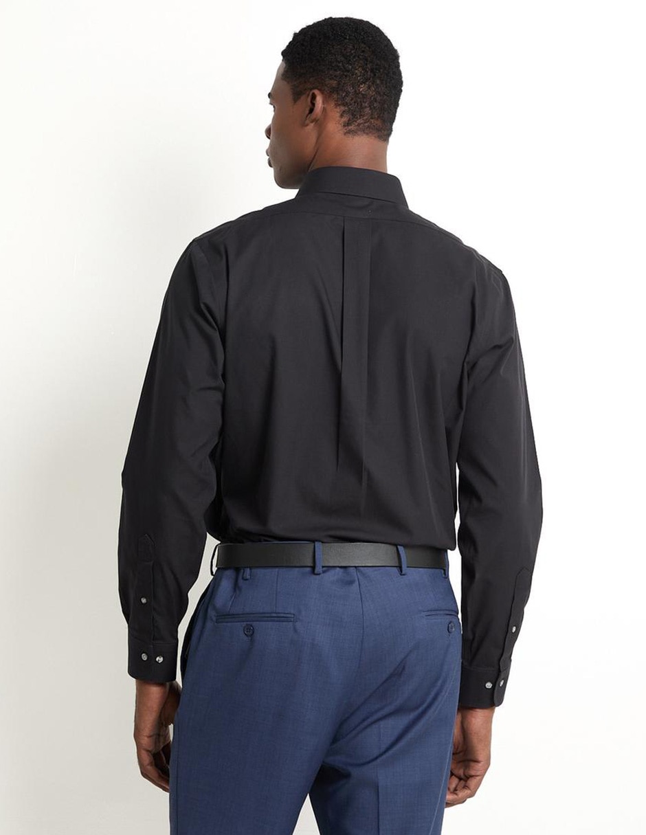 Camisa de vestir Brooks Brothers de algodón manga larga para hombre