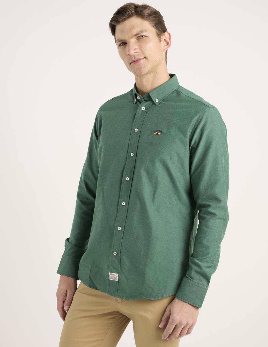 Camisa casual Spagnolo manga larga para hombre