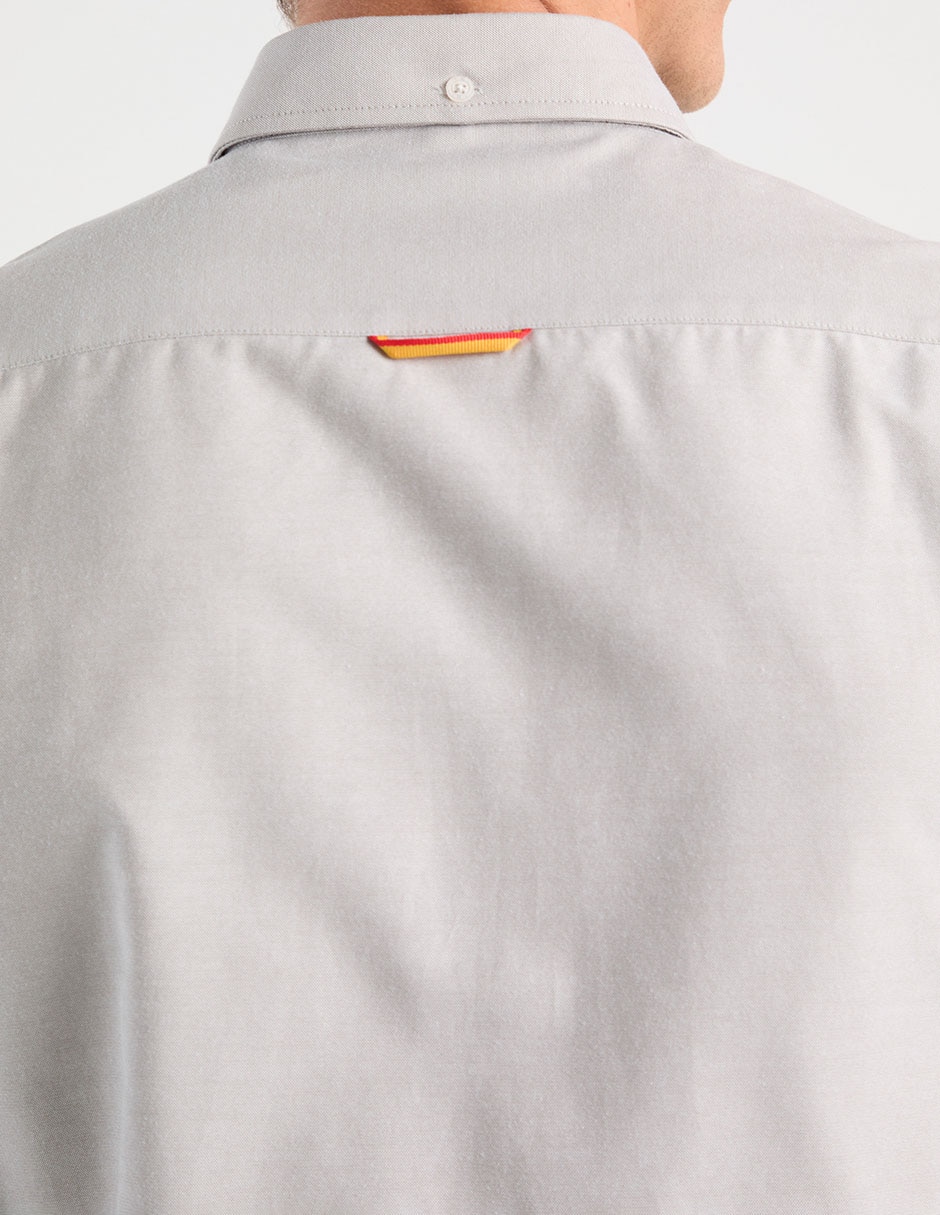 Camisa business casual de algodón manga larga para hombre 10