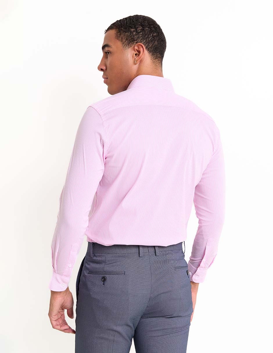 Camisa de vestir de algodón manga larga para hombre 6
