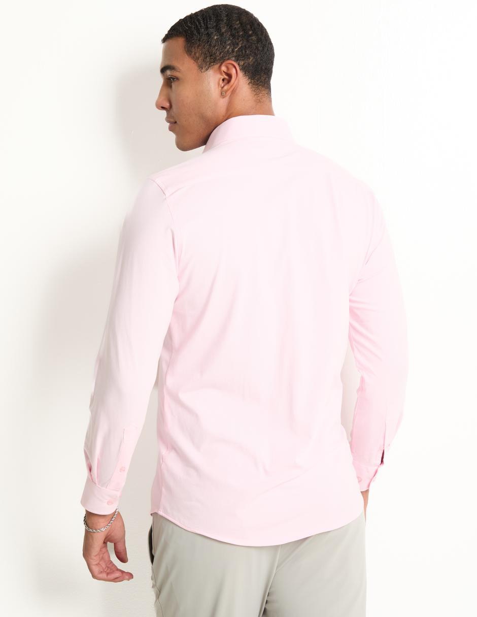 Camisa de vestir de algodón manga larga para hombre 5