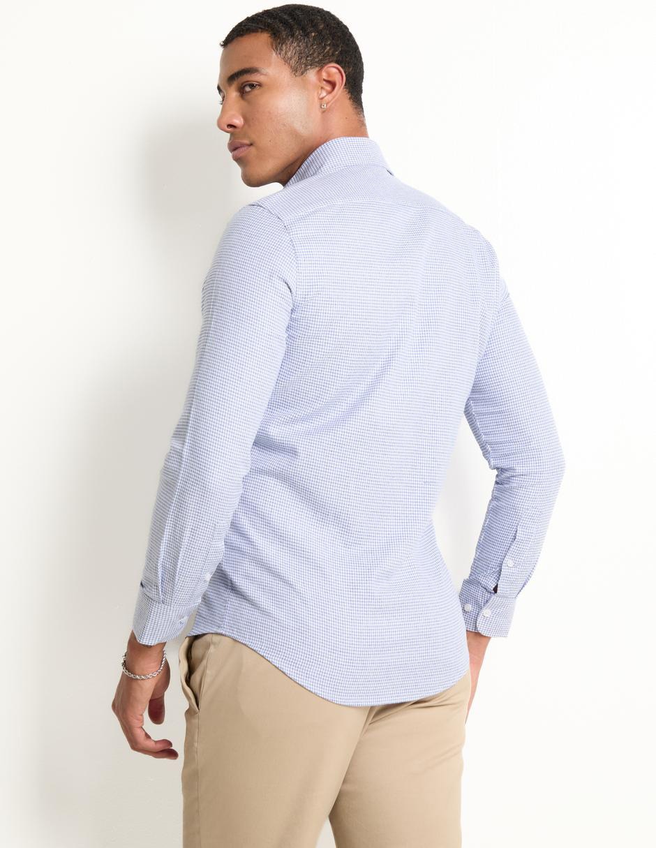 Camisa de vestir de algodón manga larga para hombre 5