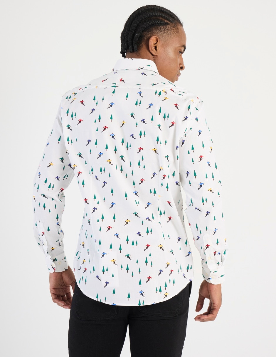 Camisa casual Oppo Suits manga larga para hombre