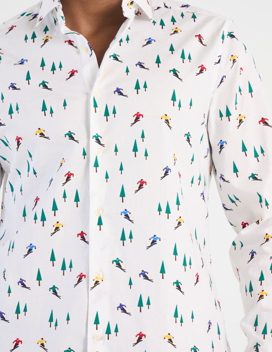 Camisa casual Oppo Suits manga larga para hombre