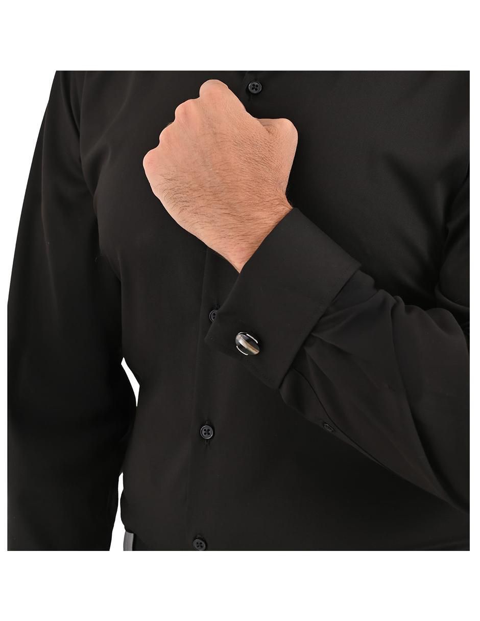 Camisa formal manga larga para hombre 4