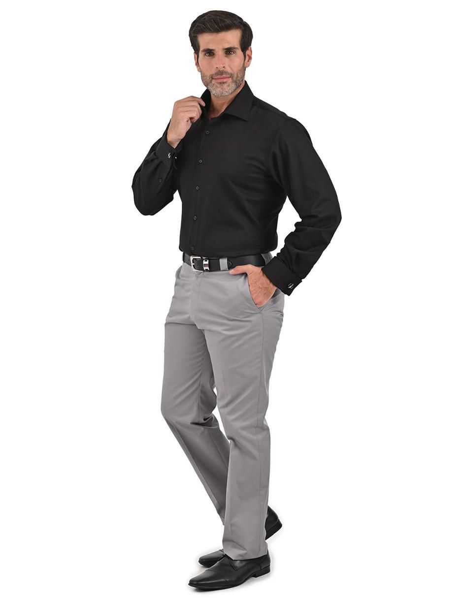 Camisa formal manga larga para hombre 7