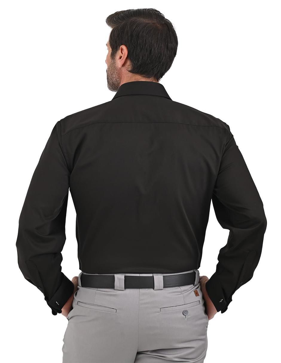 Camisa formal manga larga para hombre 3