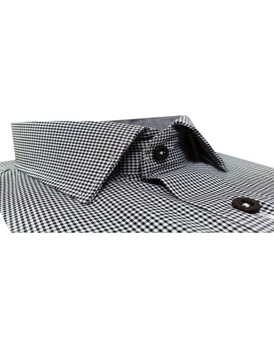 Camisa de vestir de algodón manga larga para hombre