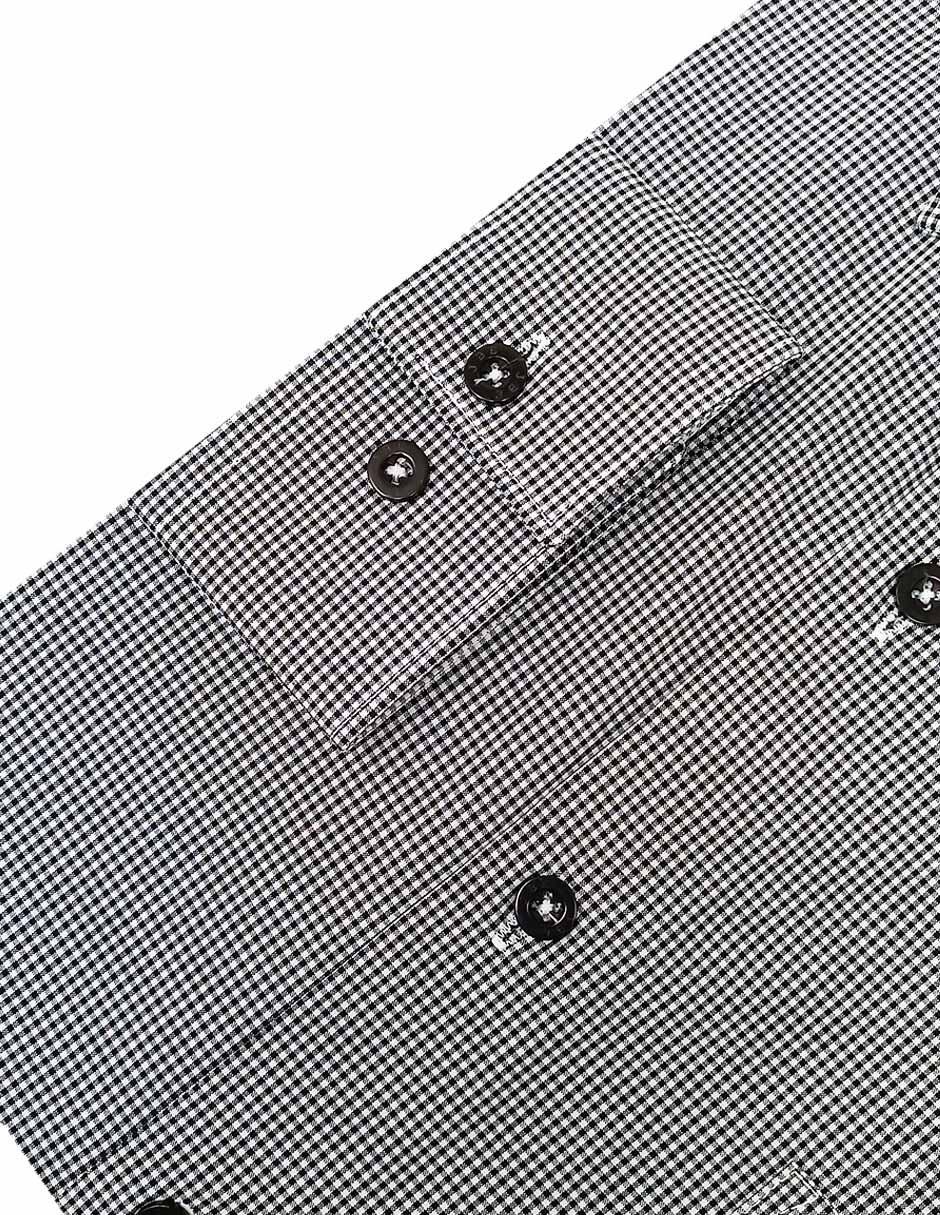 Camisa de vestir de algodón manga larga para hombre