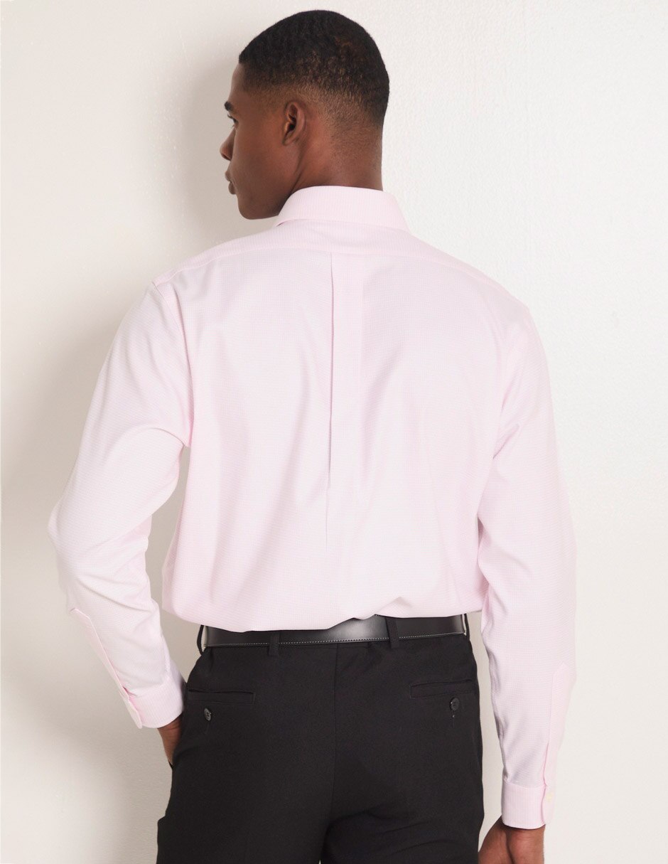 Camisa de vestir de algodón manga larga para hombre
