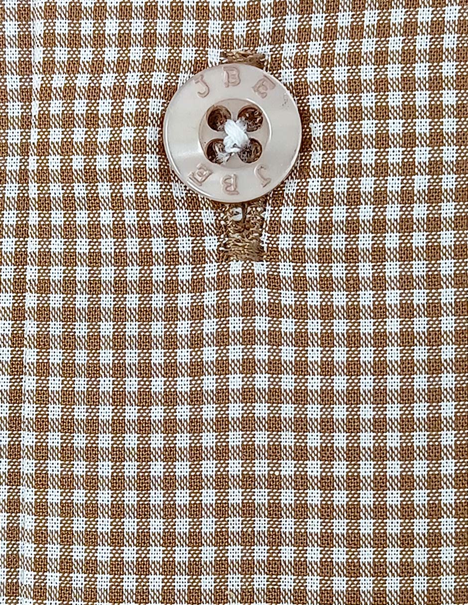 Camisa de vestir de algodón manga larga para hombre