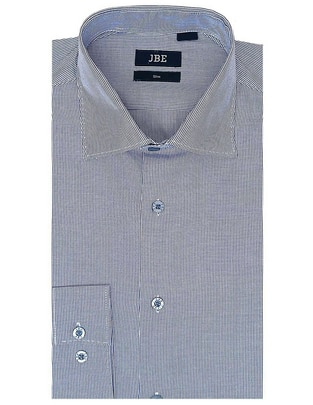 Camisa de vestir Jbe de algodón manga larga para hombre
