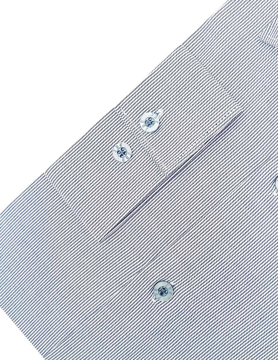 Camisa de vestir Jbe de algodón manga larga para hombre
