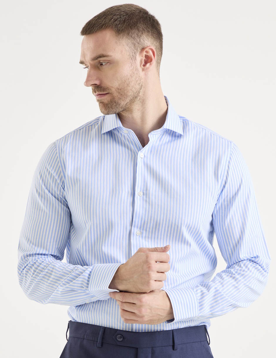 Camisa de vestir fw25 de algodón manga larga para hombre Camisa de vestir fw25 de algodón manga larga para hombre