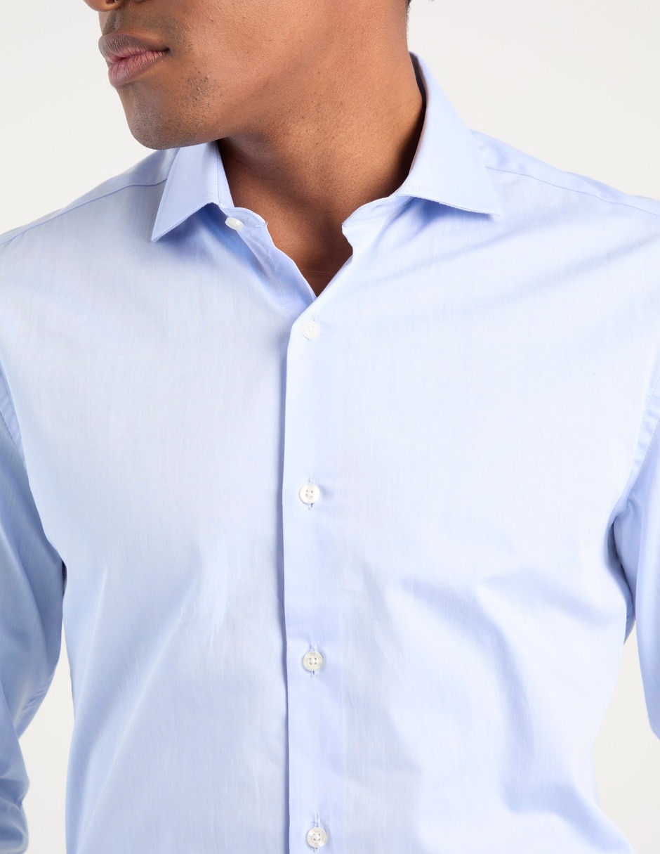 Camisa de vestir de algodón manga larga para hombre 2