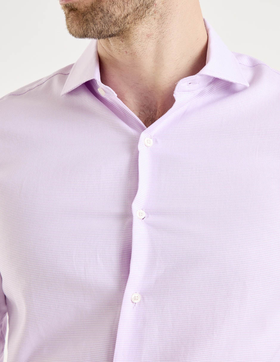 Camisa de vestir de algodón manga larga para hombre