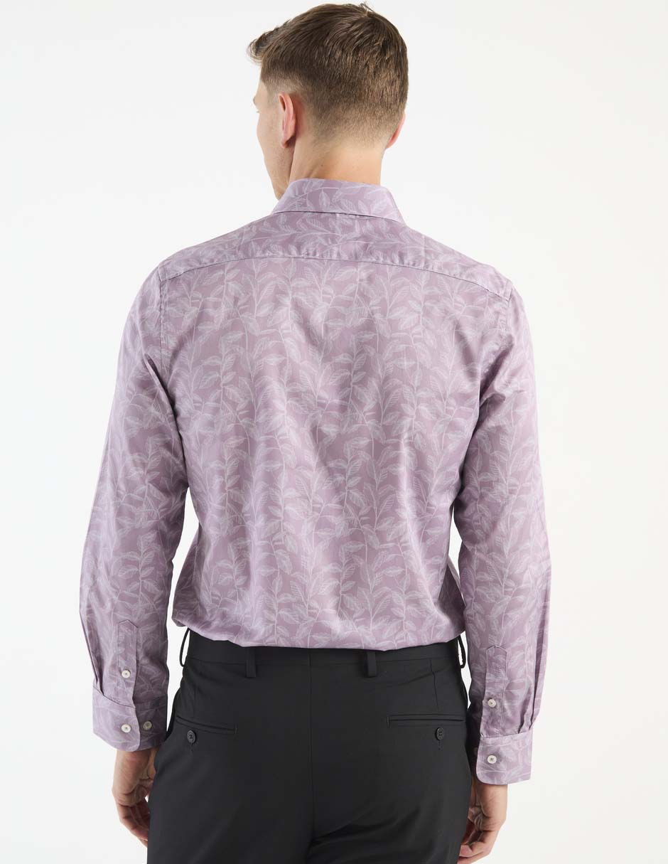 Camisa casual de algodón manga larga para hombre