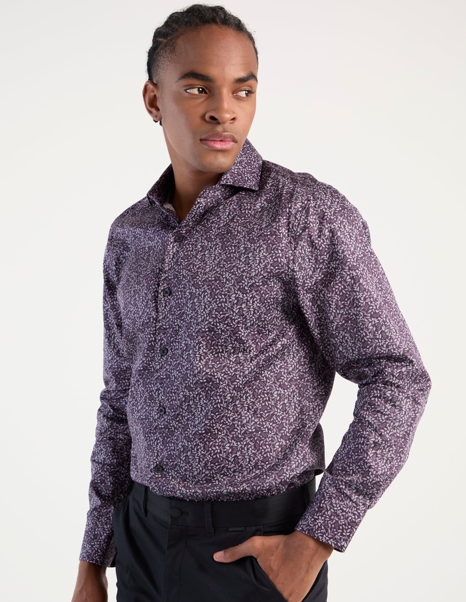 Camisa de vestir de algodón manga larga para hombre Camisa de vestir de algodón manga larga para hombre