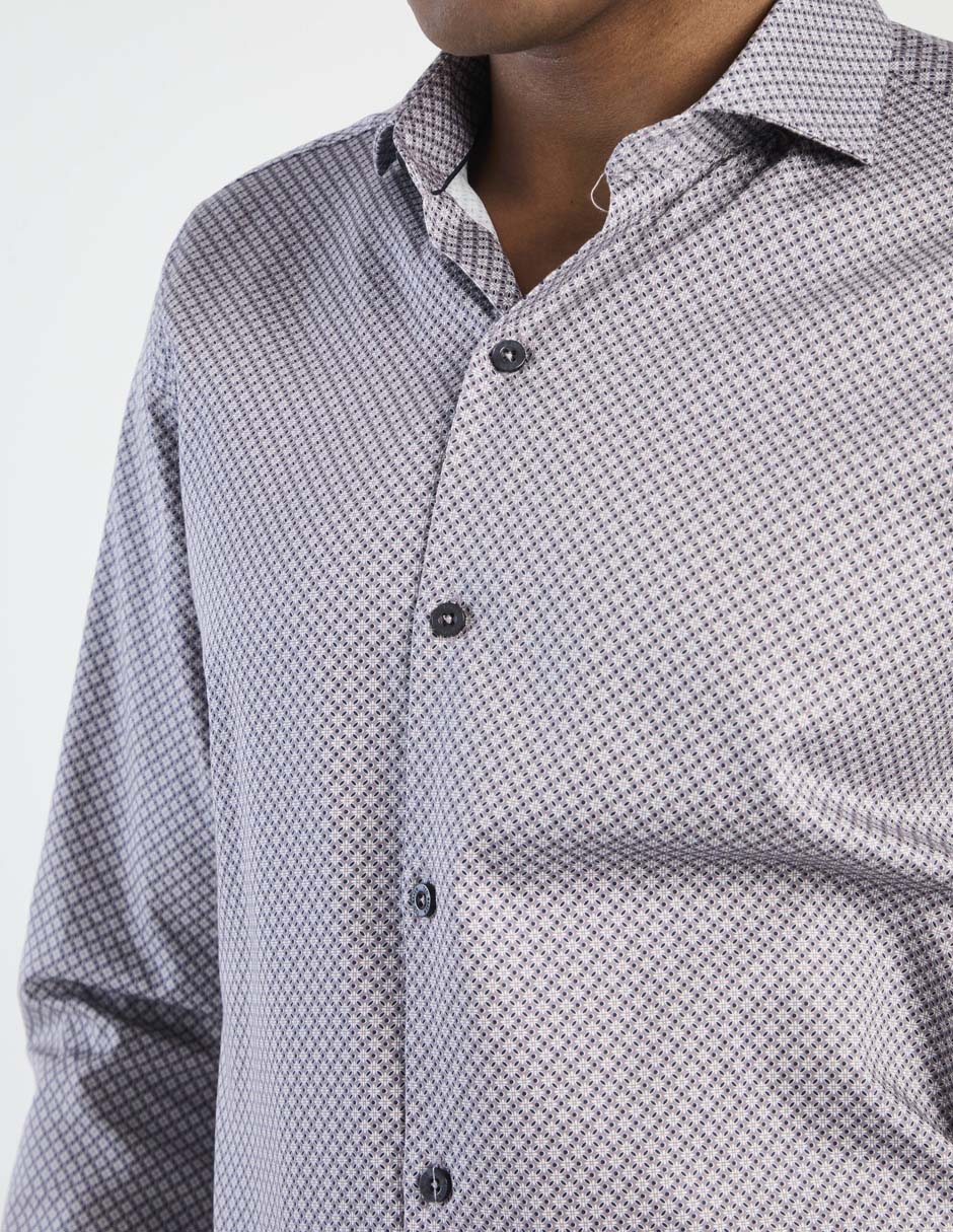 Camisa de vestir de algodón manga larga para hombre 2
