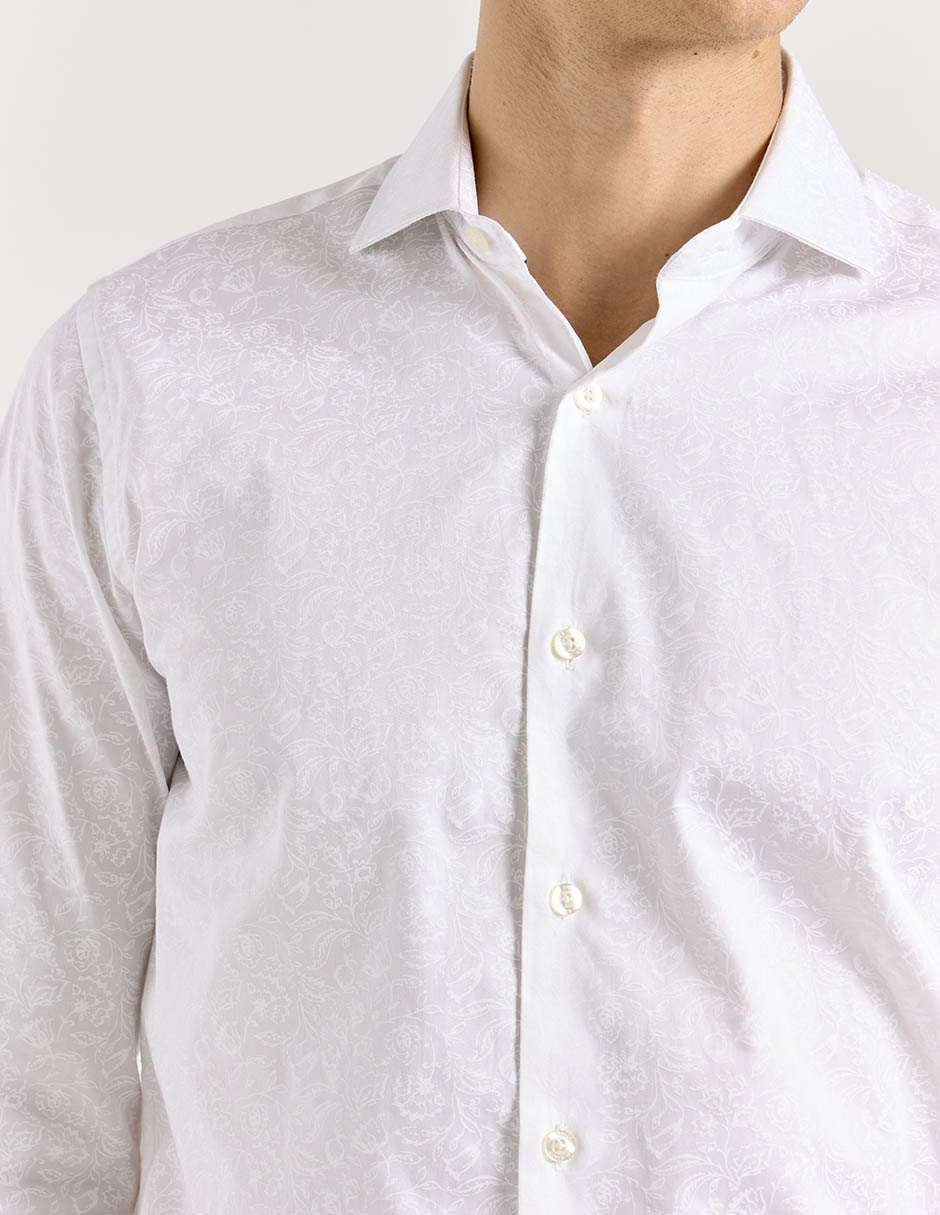 Camisa de vestir de algodón manga larga para hombre 2