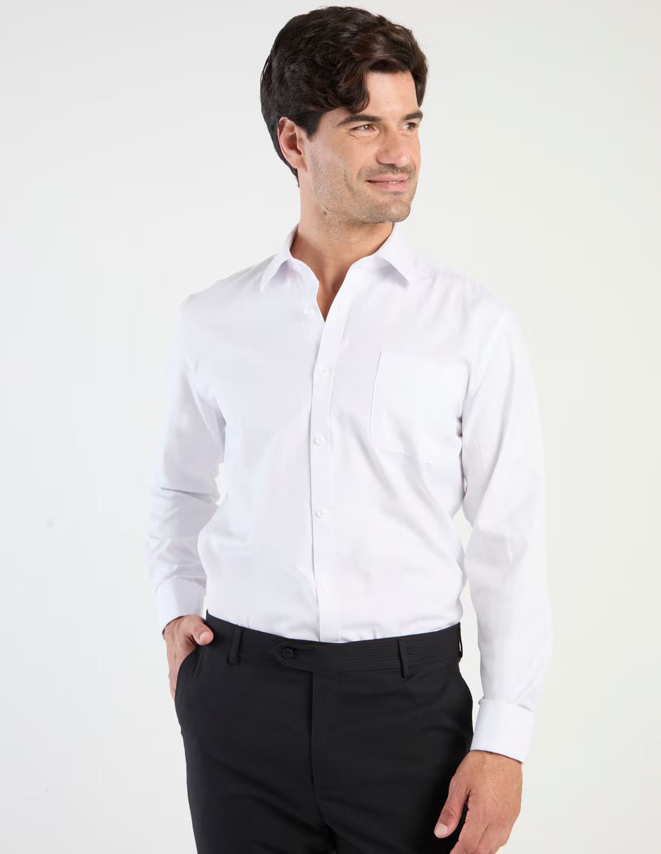 Camisa de vestir Oscar de la Renta manga larga para hombre