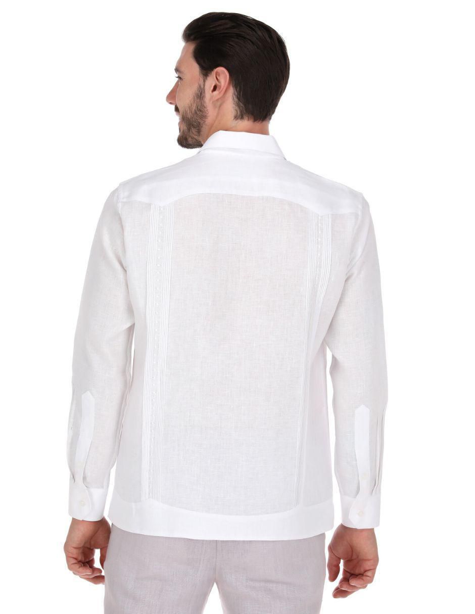 Guayabera manga larga para hombre