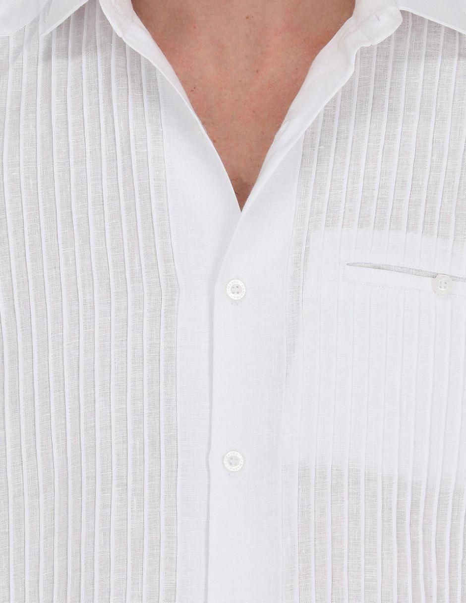 Guayabera manga larga para hombre 3
