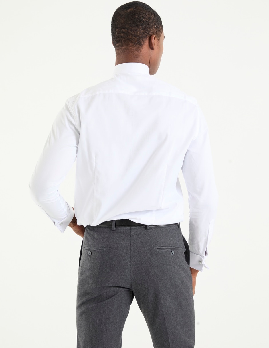 Camisa de vestir Puroego manga larga para hombre