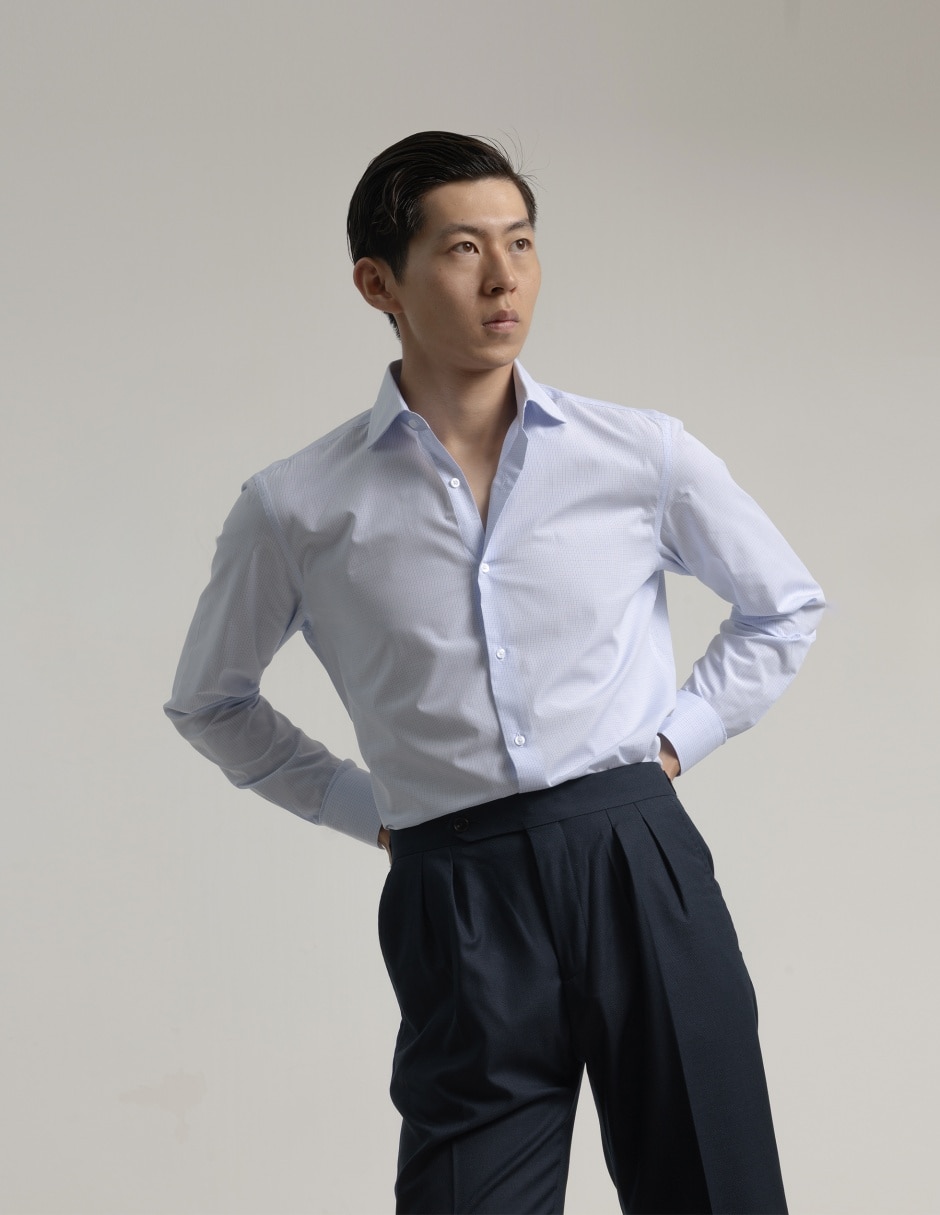 Camisa de vestir manga larga para hombre