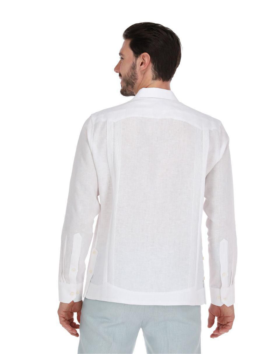 Guayabera manga larga para hombre 3