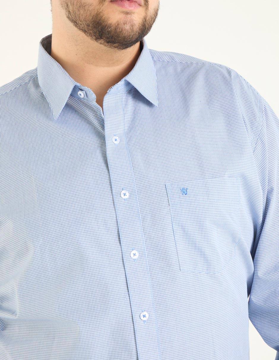Camisa de vestir Manchester manga larga para hombre