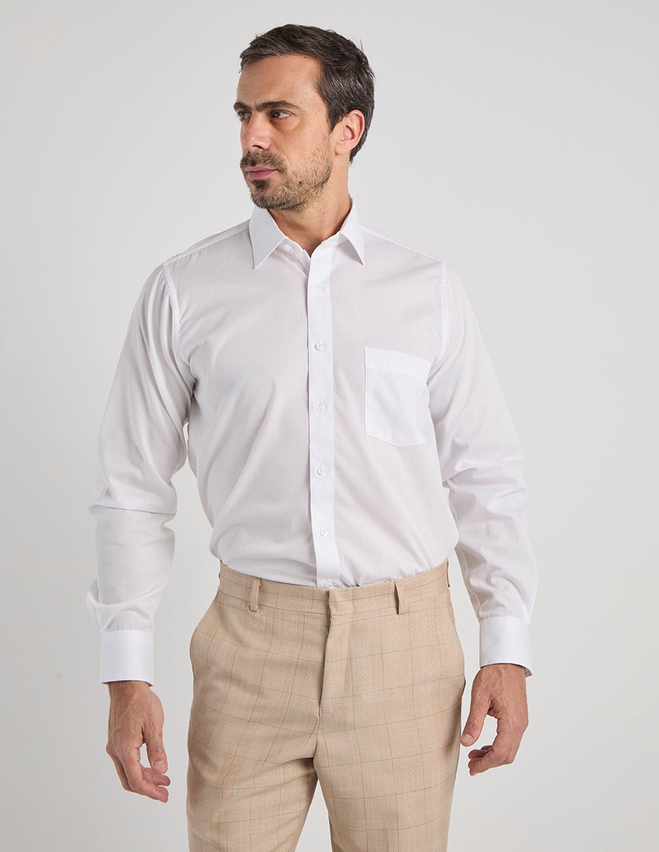 Camisa de vestir Manchester manga larga para hombre