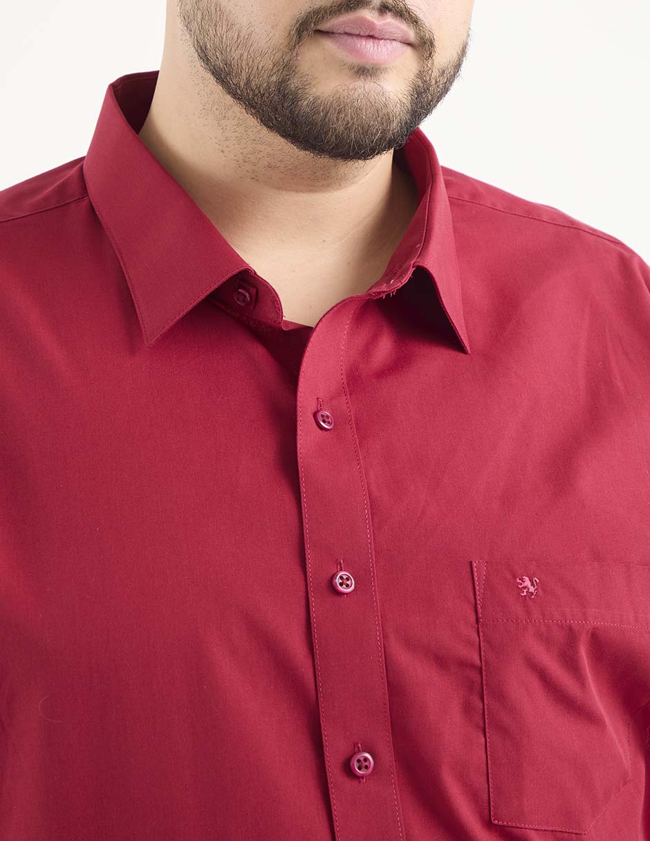 Camisa de vestir Manchester de algodón manga larga para hombre