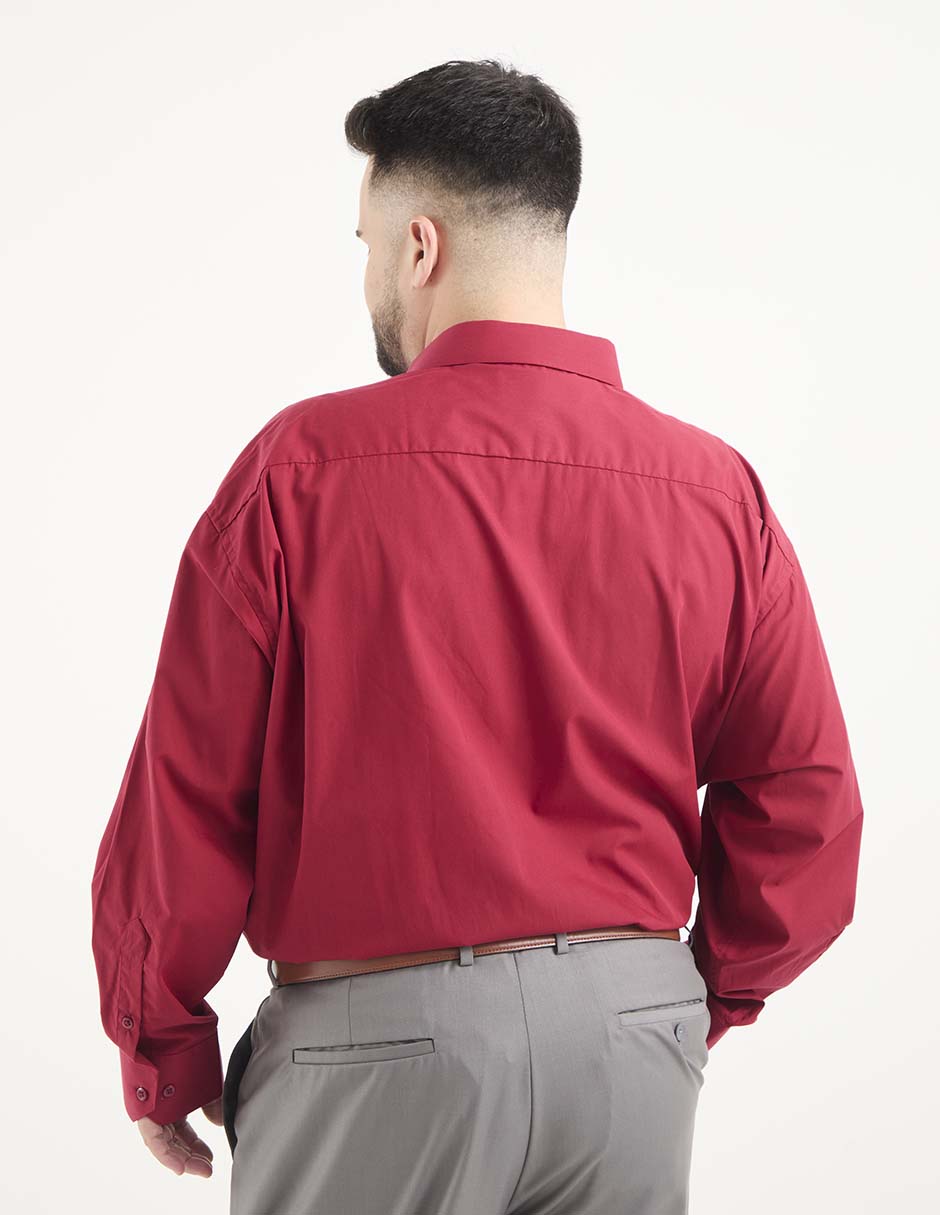 Camisa de vestir Manchester de algodón manga larga para hombre