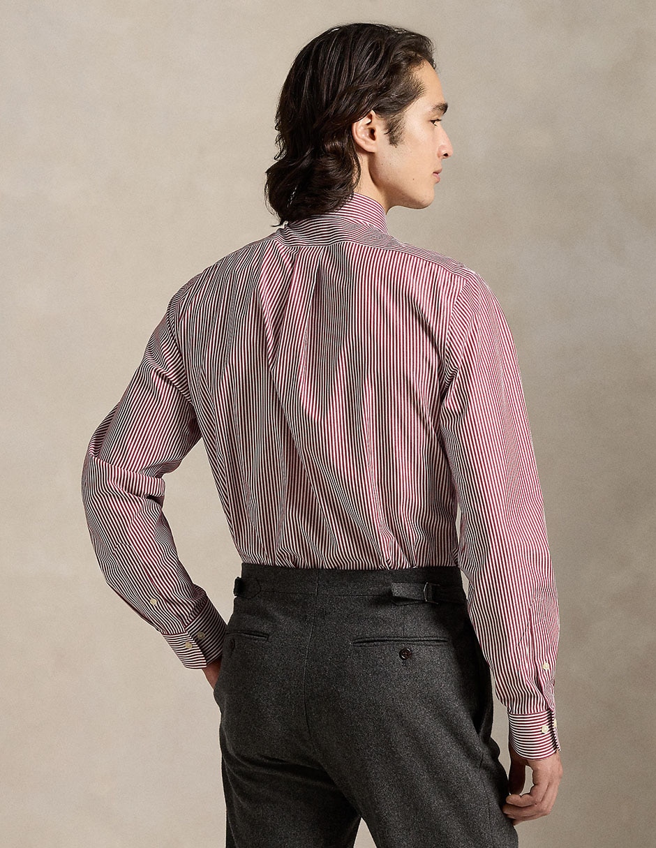 Camisa business casual manga larga para hombre 2