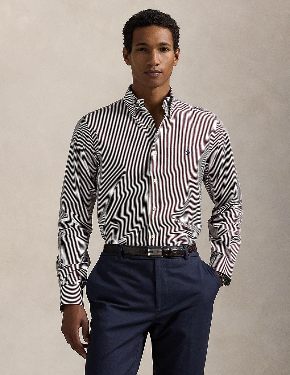 Camisa casual manga larga para hombre